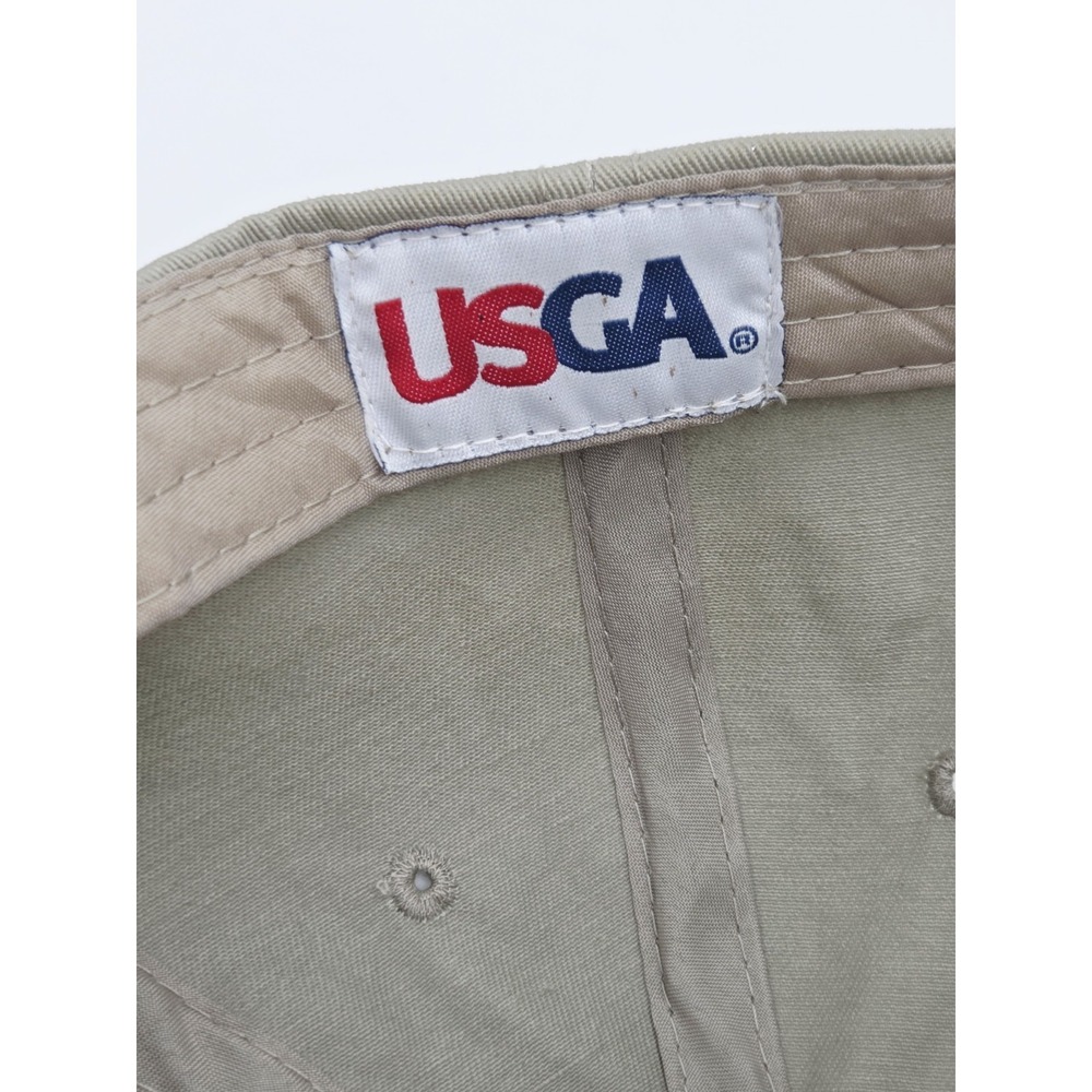 USGA Member US Open Hat 2013 MERION Strap Back Cap Adjustable Beige Excellent - Picture 7 of 7